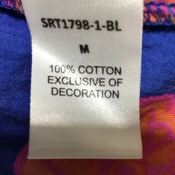 THML Blue and Pink Floral Blouse - Picture 8 of 11